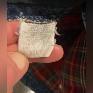 Men’s flannel jean Levi’s